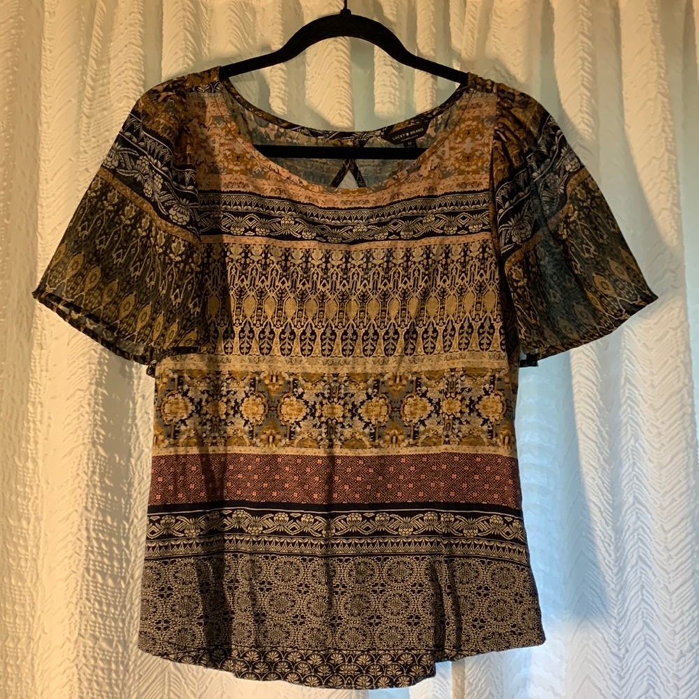 Lucky Brand Keyhole Top